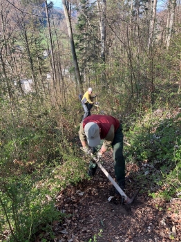 Wanderwegpflege Frühling