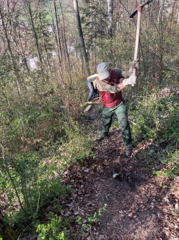 Wanderwegpflege Frühling